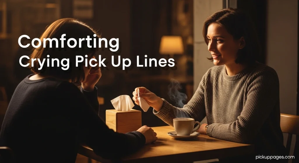 Comforting Crying Pick Up Lines