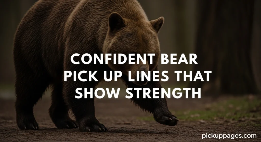 Confident Bear Pick Up Lines That Show Strength
