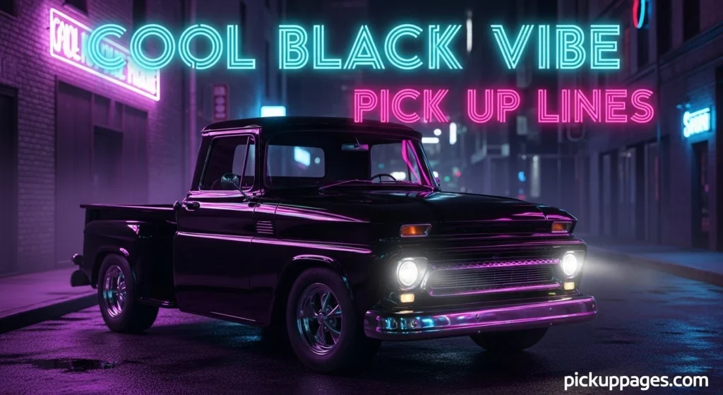 Cool Black Vibe Pick Up Lines