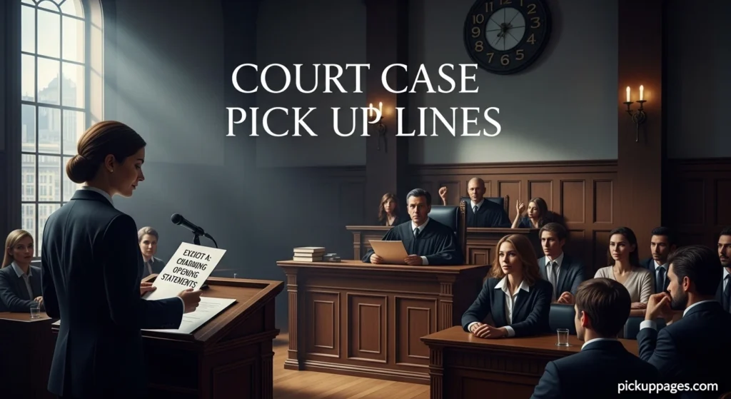 Court Case Pick Up Lines