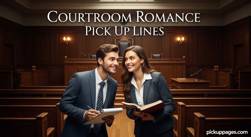 Courtroom Romance Pick Up Lines