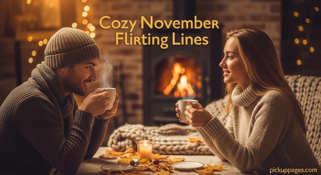 Cozy November Flirting Lines