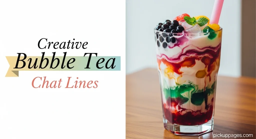 Creative Bubble Tea Chat Lines