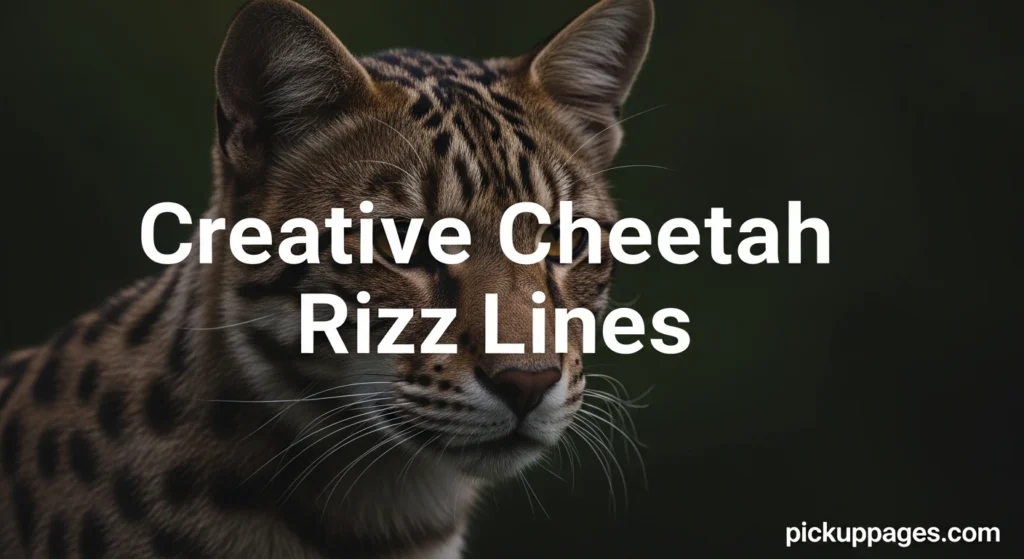 Creative Cheetah Rizz Lines