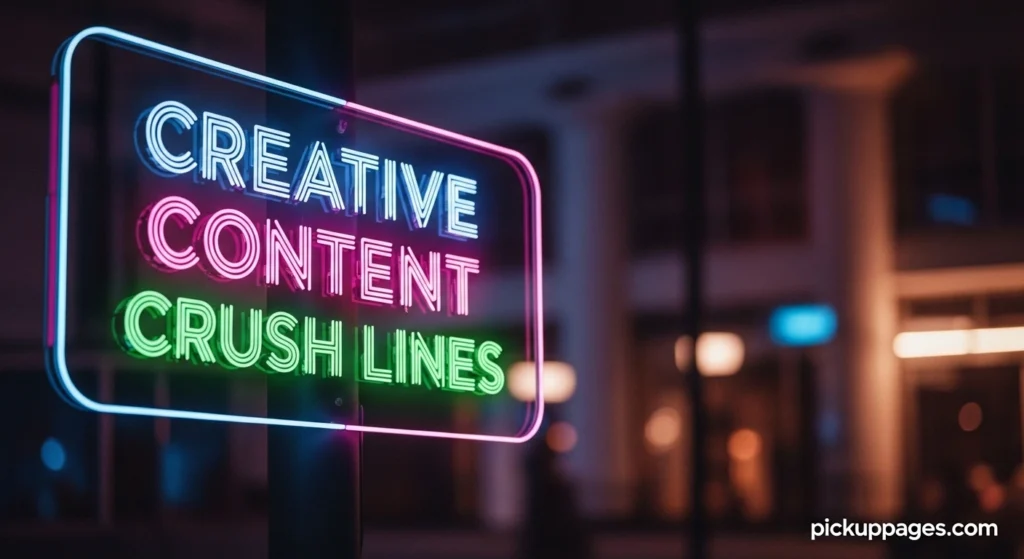 Creative Content Crush Lines