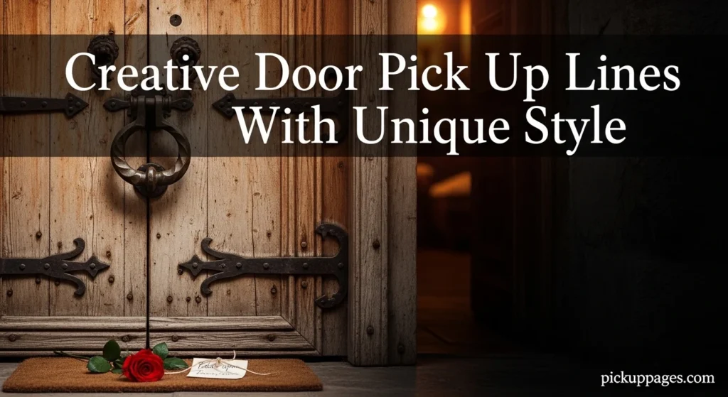 Creative Door Pick Up Lines With Unique Style