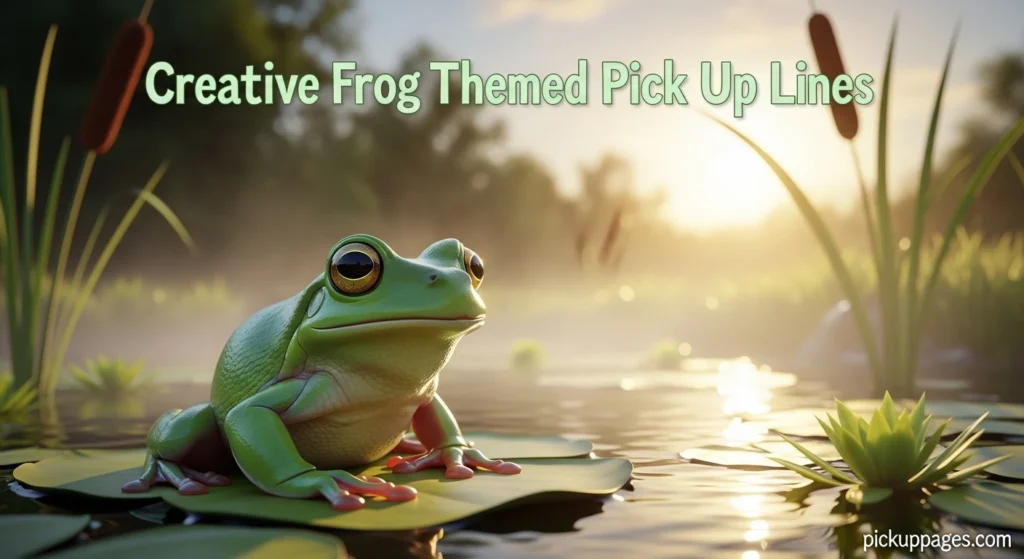 Creative Frog Themed Pick Up Lines