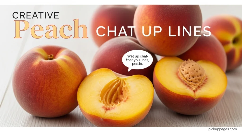 Creative Peach Chat Up Lines