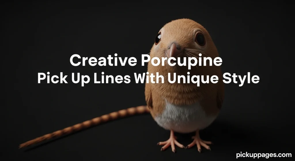 Creative Porcupine Pick Up Lines With Unique Style