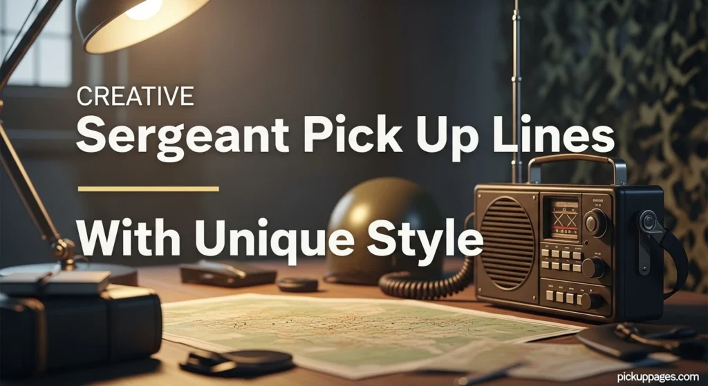 Creative Sergeant Pick Up Lines With Unique Style