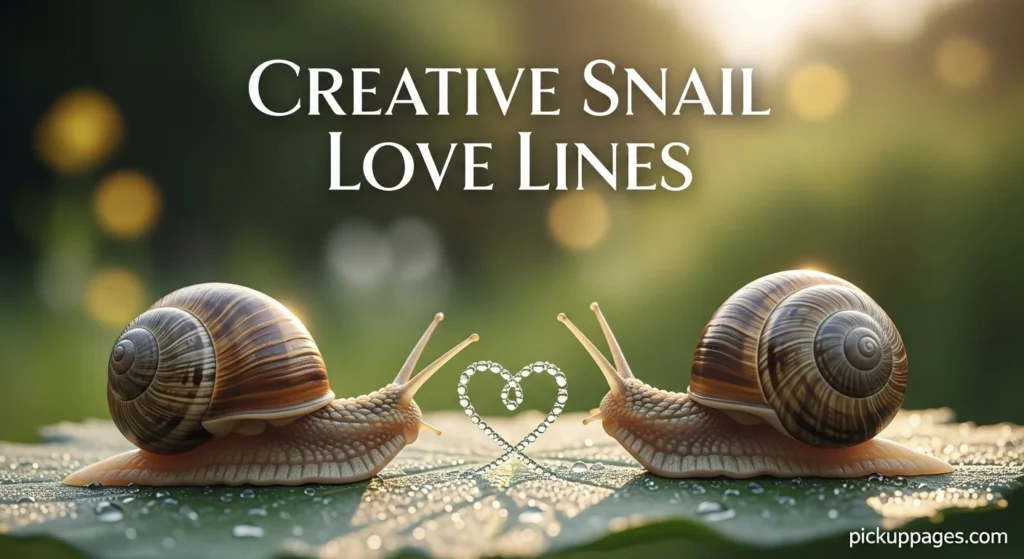Creative Snail Love Lines