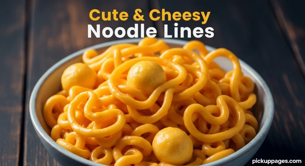 Cute & Cheesy Noodle Lines