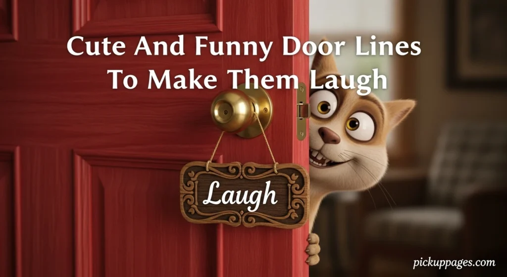 Cute And Funny Door Lines To Make Them Laugh