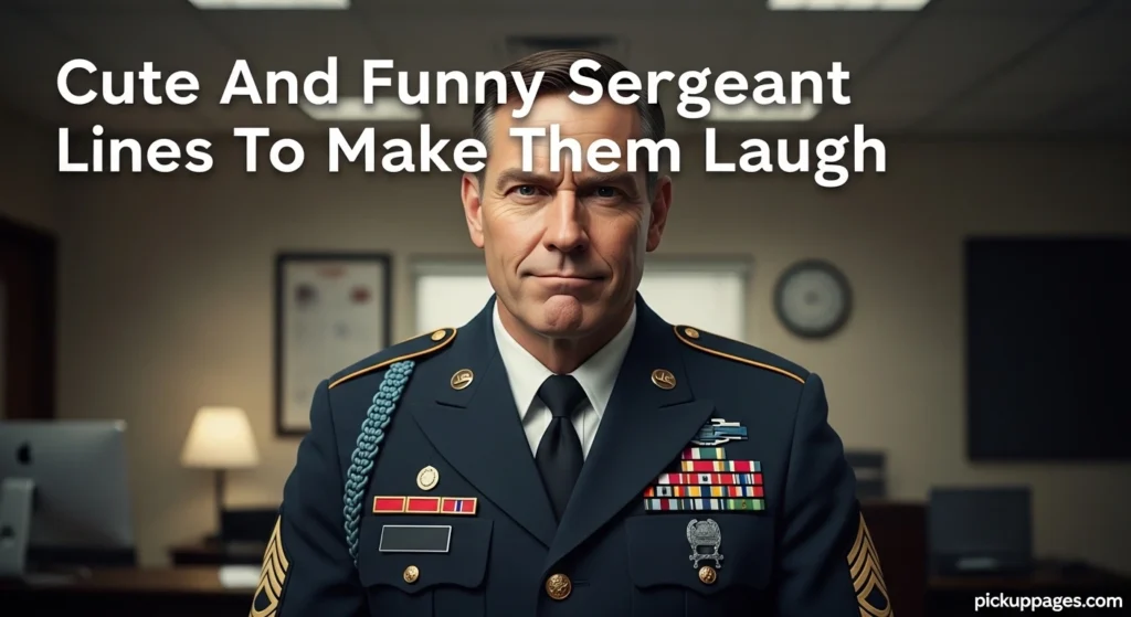 Cute And Funny Sergeant Lines To Make Them Laugh
