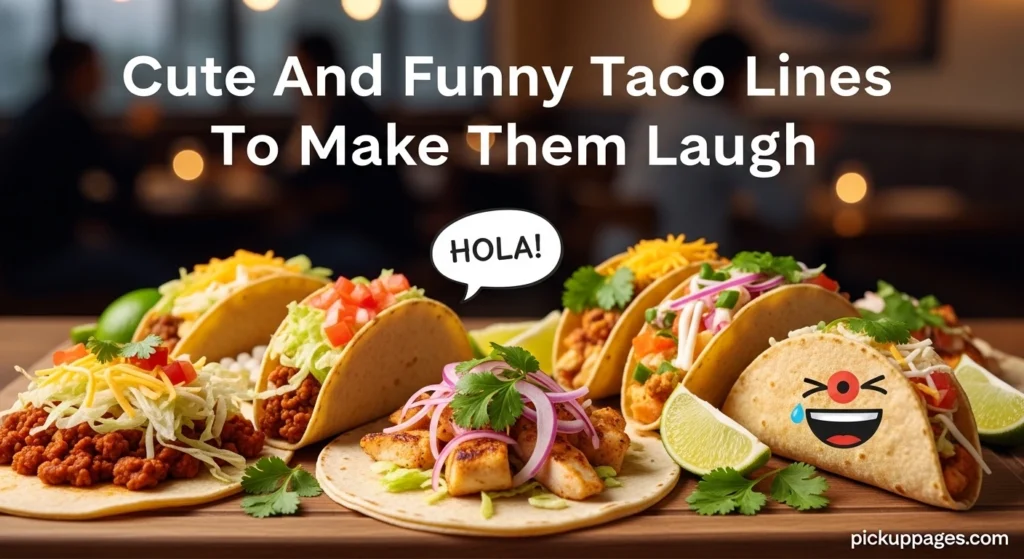 Cute And Funny Taco Lines To Make Them Laugh