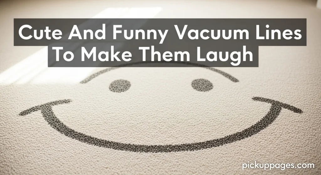 Cute And Funny Vacuum Lines To Make Them Laugh
