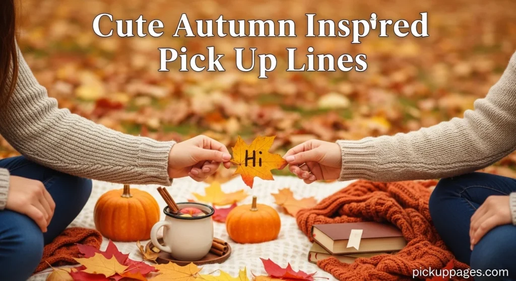 Cute Autumn Inspired Pick Up Lines