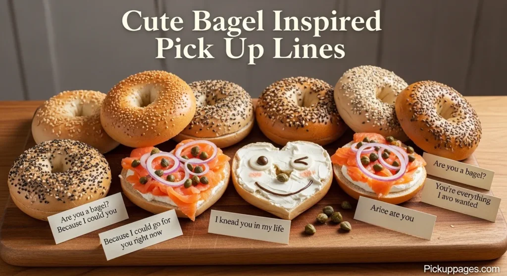 Cute Bagel Inspired Pick Up Lines