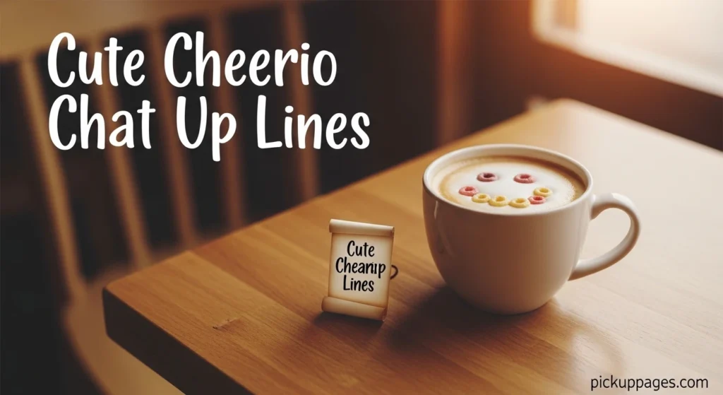 Cute Cheerio Chat Up Lines