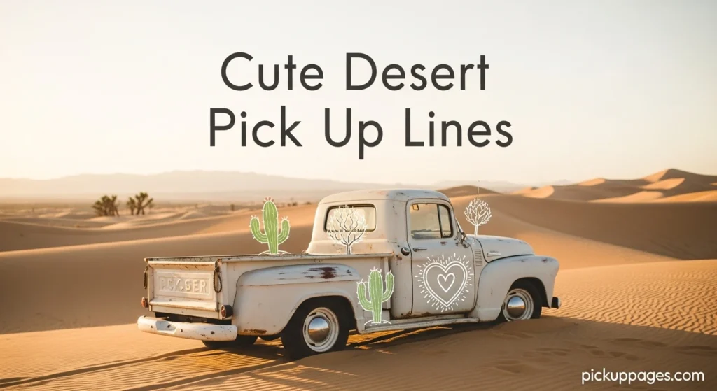 Cute Desert Pick Up Lines