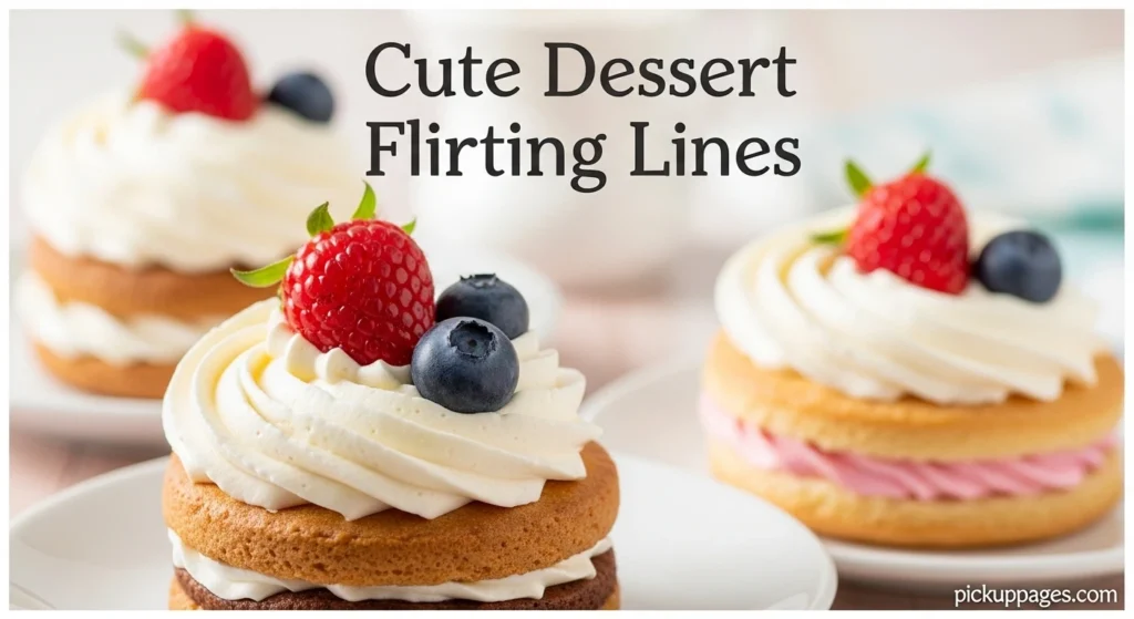 Cute Dessert Flirting Lines