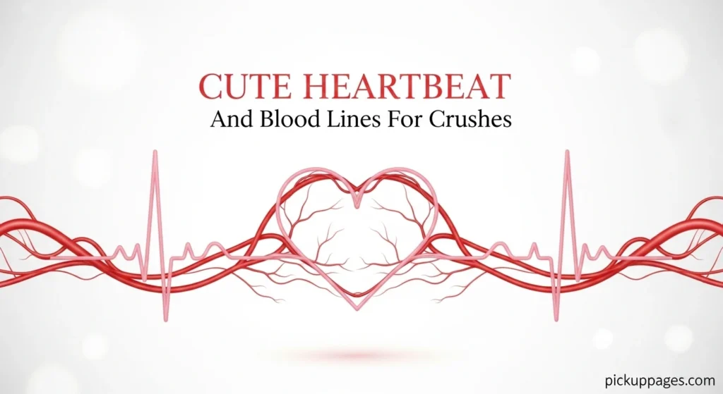 Cute Heartbeat And Blood Lines For Crushes