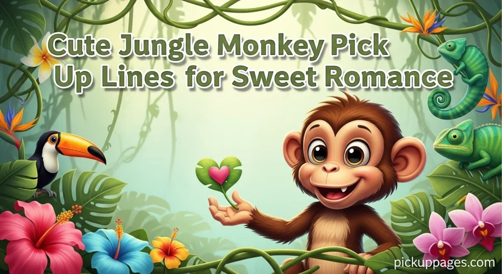 Cute Jungle Monkey Pick Up Lines for Sweet Romance