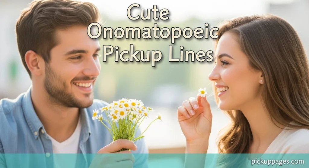 Cute Onomatopoeic Pickup Lines