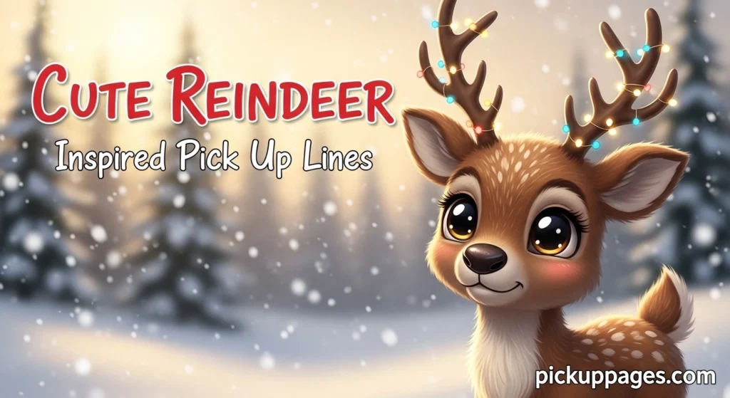 Cute Reindeer Inspired Pick Up Lines