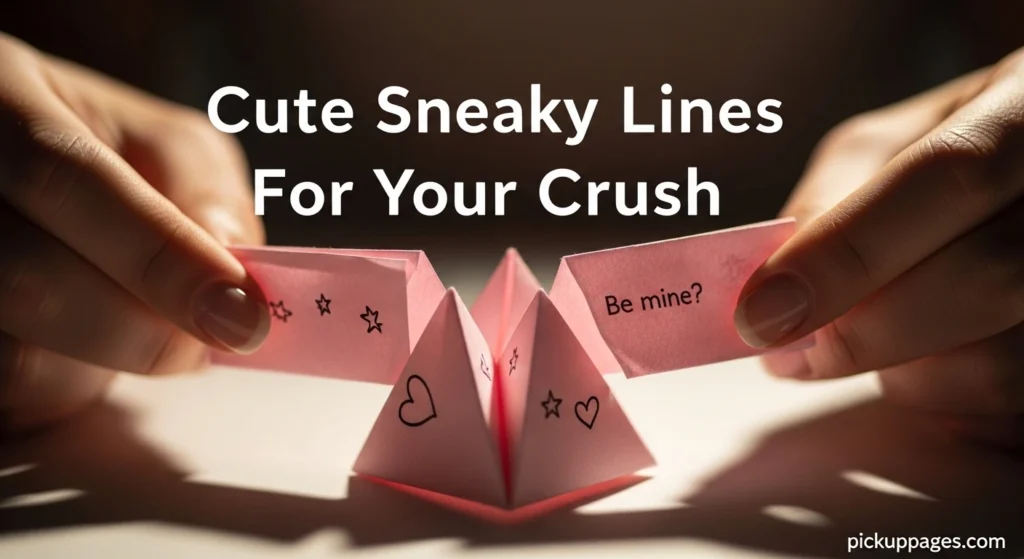 Cute Sneaky Lines For Your Crush