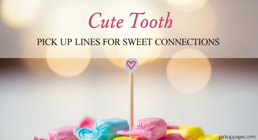 Cute Tooth Pick Up Lines for Sweet Connections