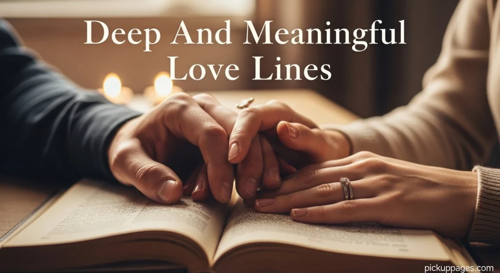 Deep And Meaningful Love Lines