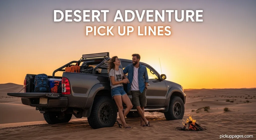 Desert Adventure Pick Up Lines