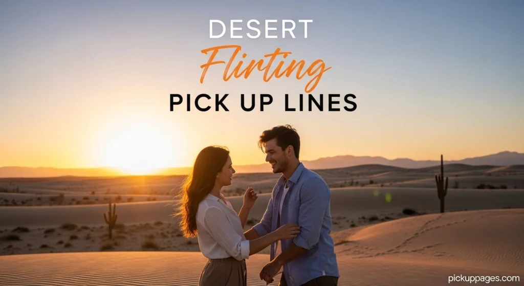 Desert Flirting Pick Up Lines
