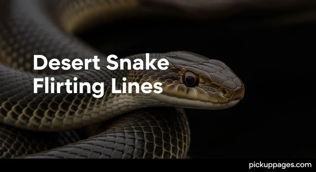 Desert Snake Flirting Lines