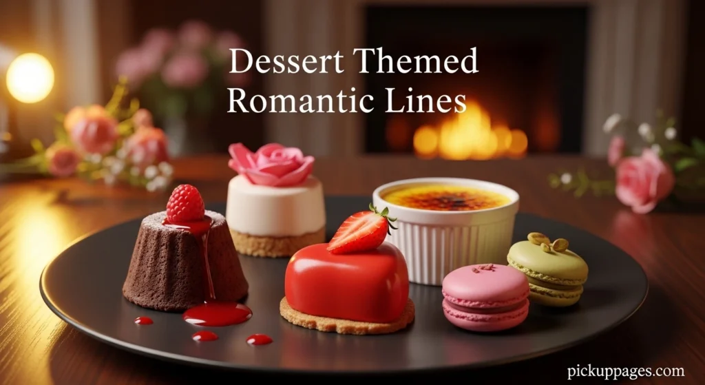 Dessert Themed Romantic Lines