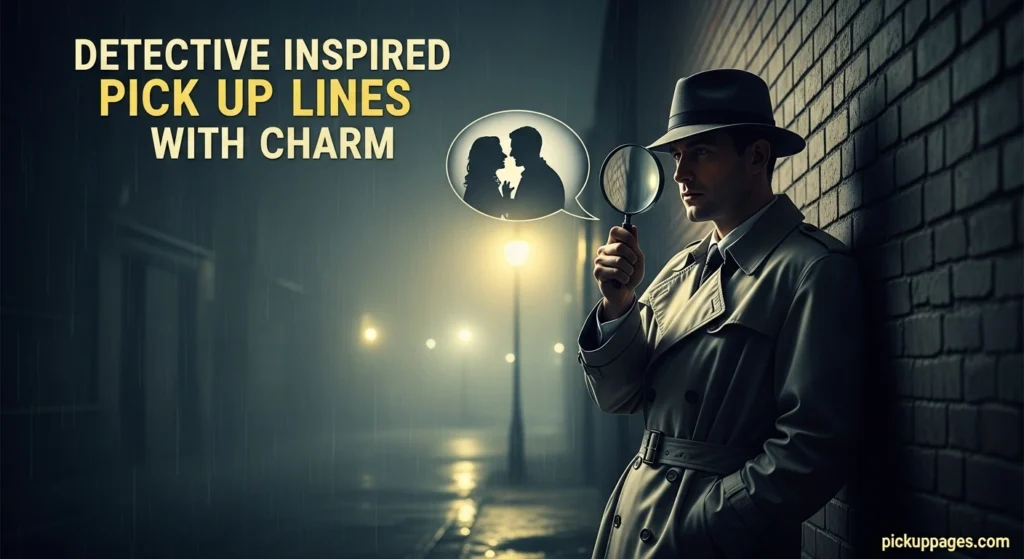 Detective Inspired Pick Up Lines With Charm
