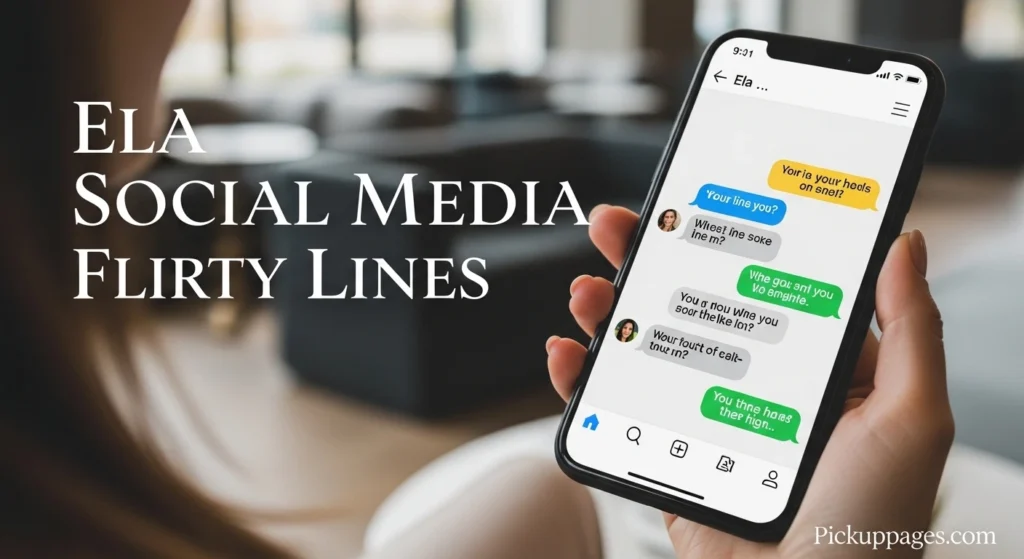 Ela Social Media Flirty Lines