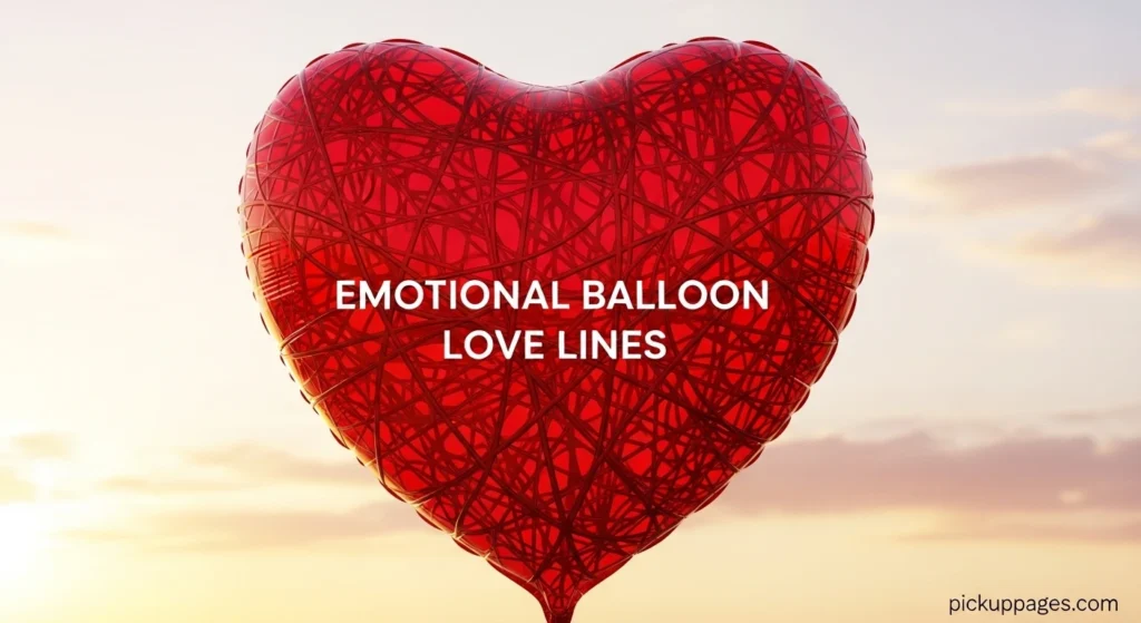 Emotional Balloon Love Lines
