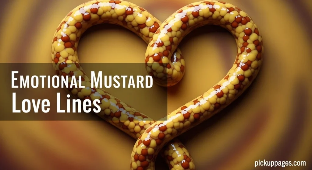 Emotional Mustard Love Lines