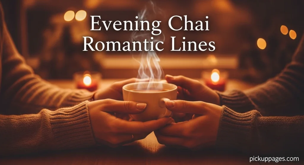 Evening Chai Romantic Lines