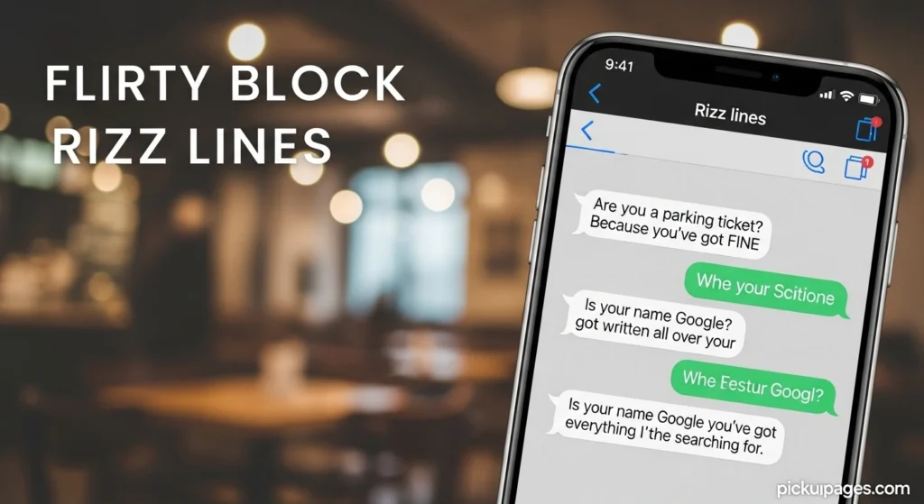 Flirty Block Rizz Lines
