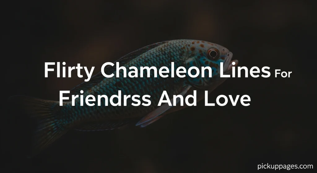 Flirty Chameleon Lines For Friendship And Love