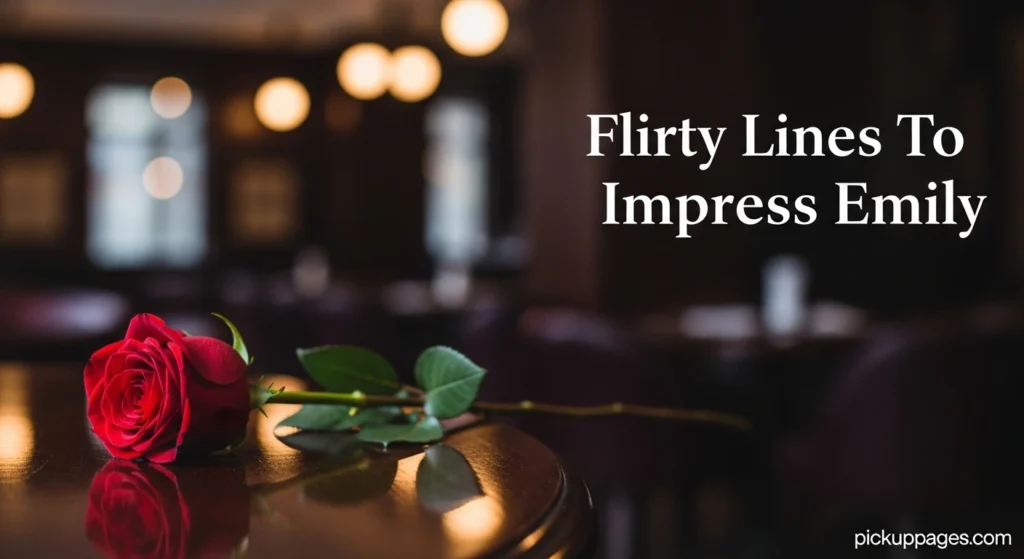Flirty Lines To Impress Emily