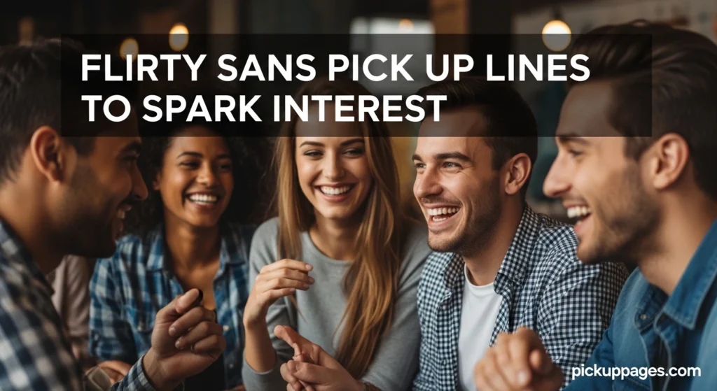 Flirty Sans Pick Up Lines To Spark Interest