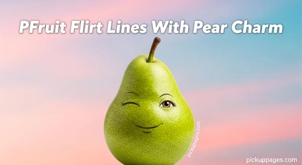 PFruit Flirt Lines With Pear Charm