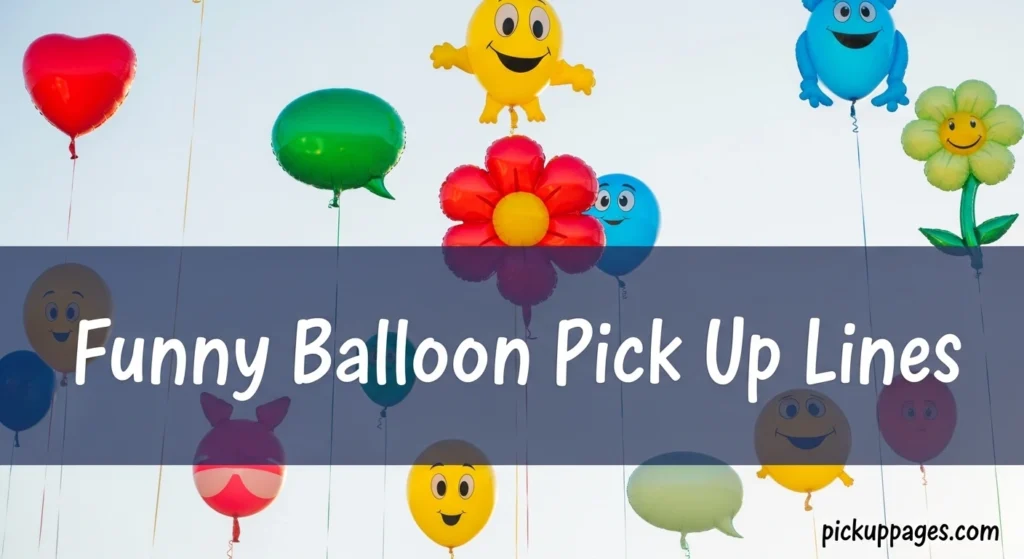 Funny Balloon Pick Up Lines