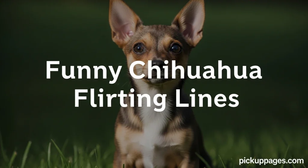 Funny Chihuahua Flirting Lines