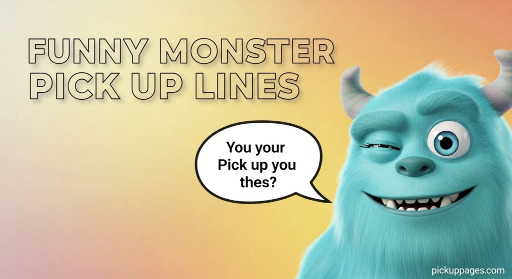 Funny Monster Pick Up Lines
