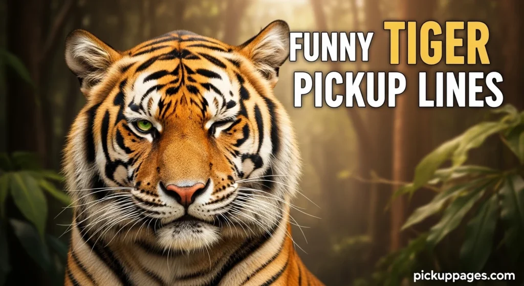Funny Tiger Pickup Lines